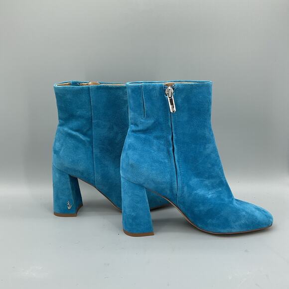 NEW Sam Edelman Women’s Codie Suede Boots Blue Size 6M - Picture 1 of 10